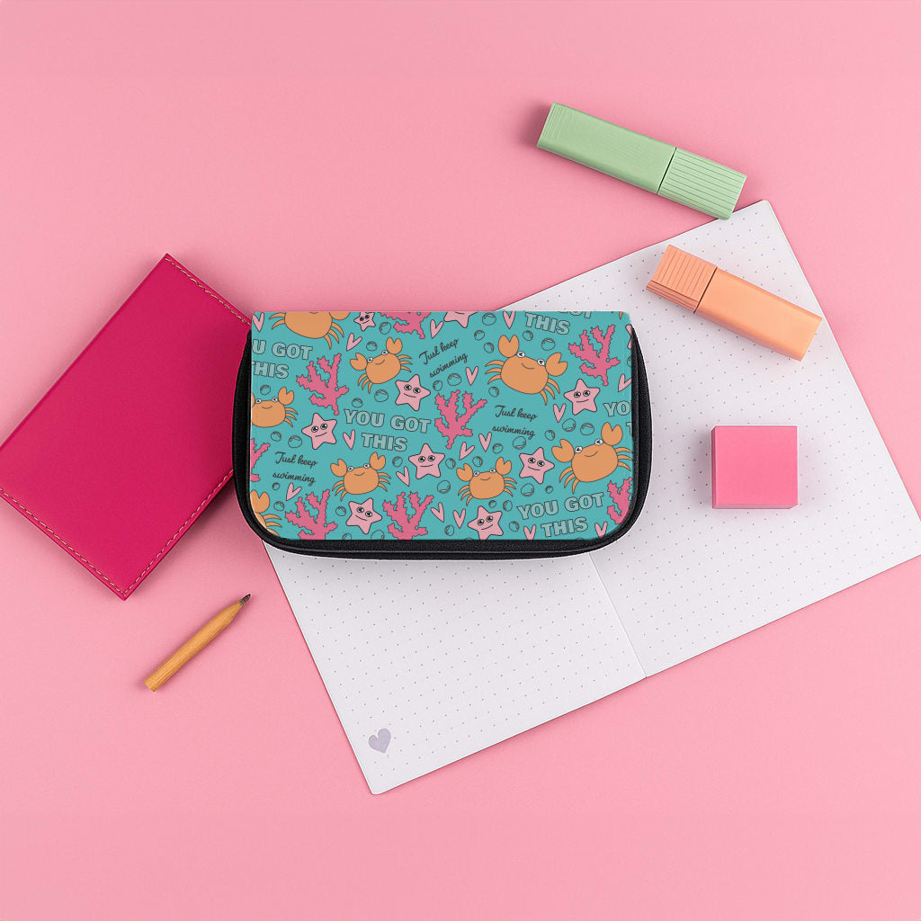 Crabs - Animal Patterns Pencil Case