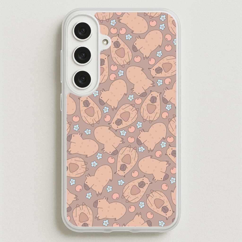 Capybara - Animal Patterns Phone Case for Galaxy S25FE