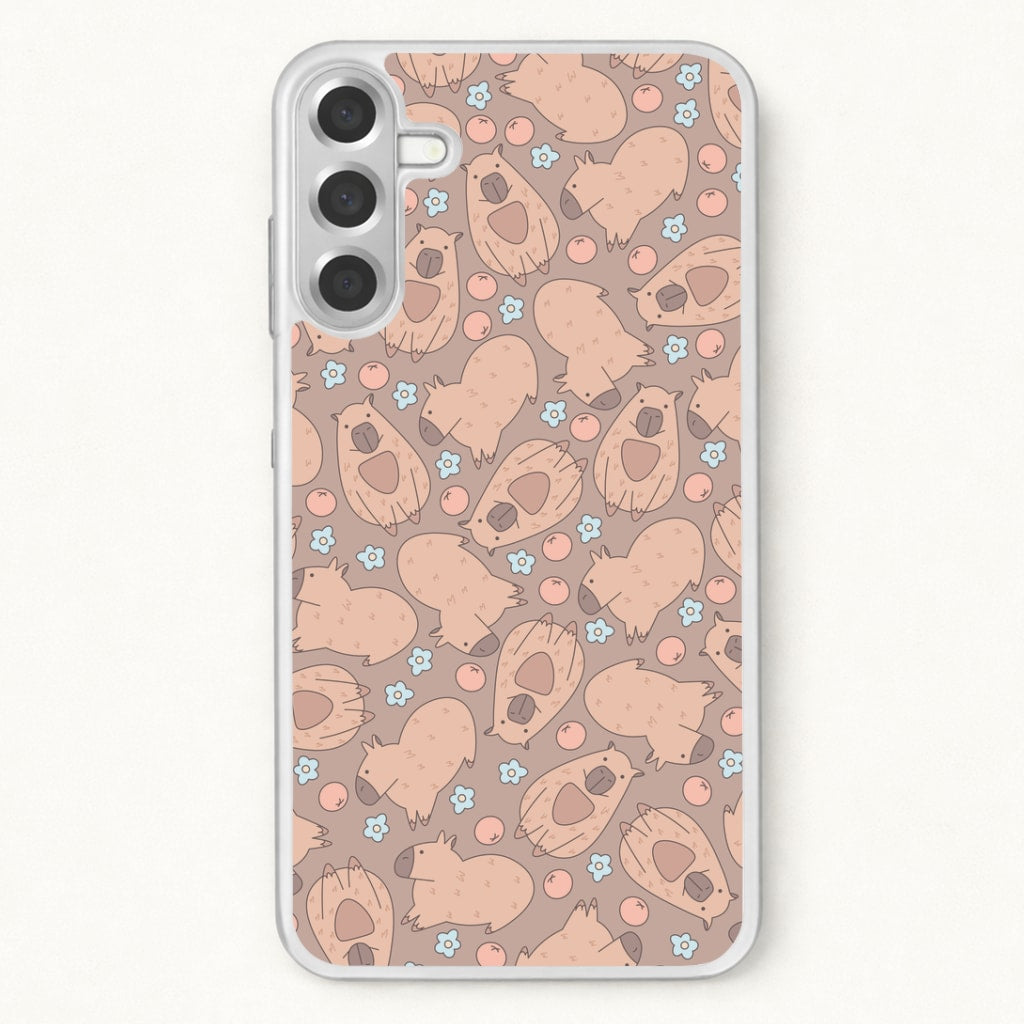 Capybara - Animal Patterns Phone Case for Galaxy A57