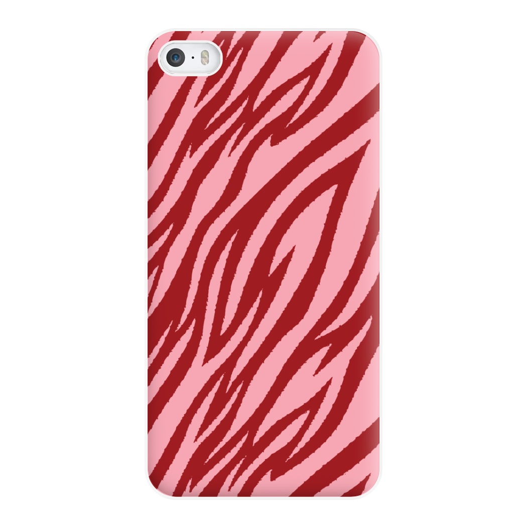 Red And Pink Tiger Print Phone Case for iPhone 5 / 5s / SE 2016