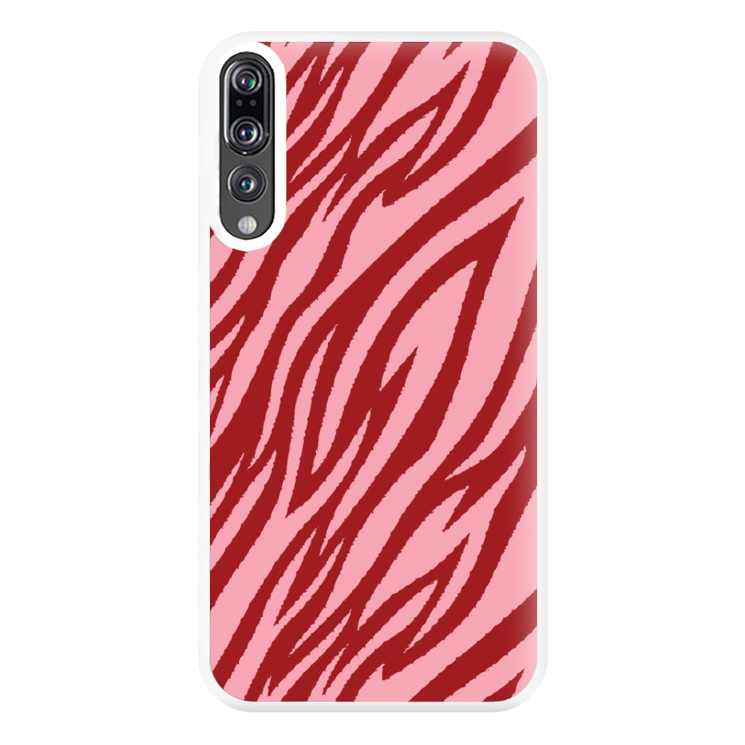 Red And Pink Tiger Print Phone Case for Huawei P20 Pro