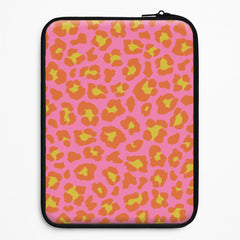 Vibrant Cheetah Print Laptop Sleeve
