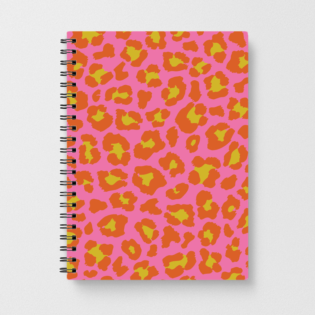 Vibrant Cheetah Print Notebook