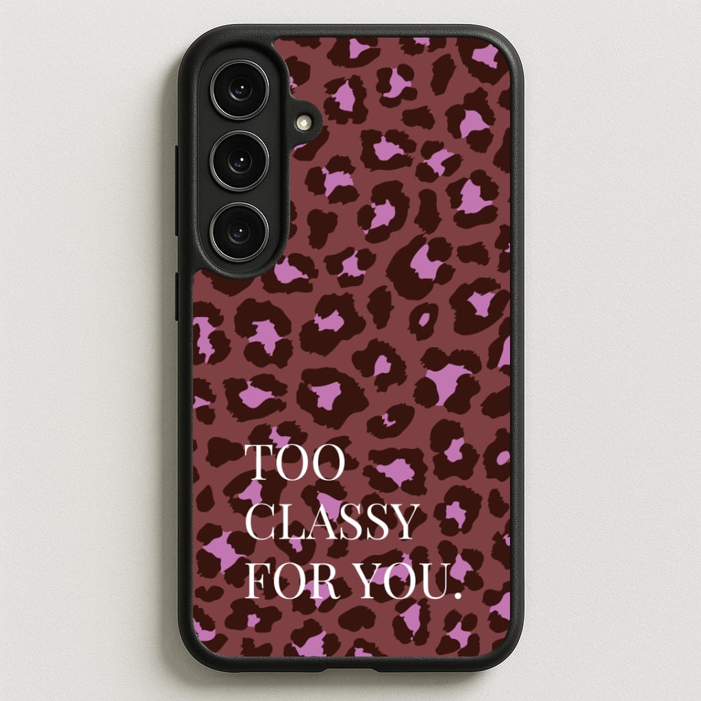 Too Classy Cheetah Print Phone Case for Galaxy S25FE