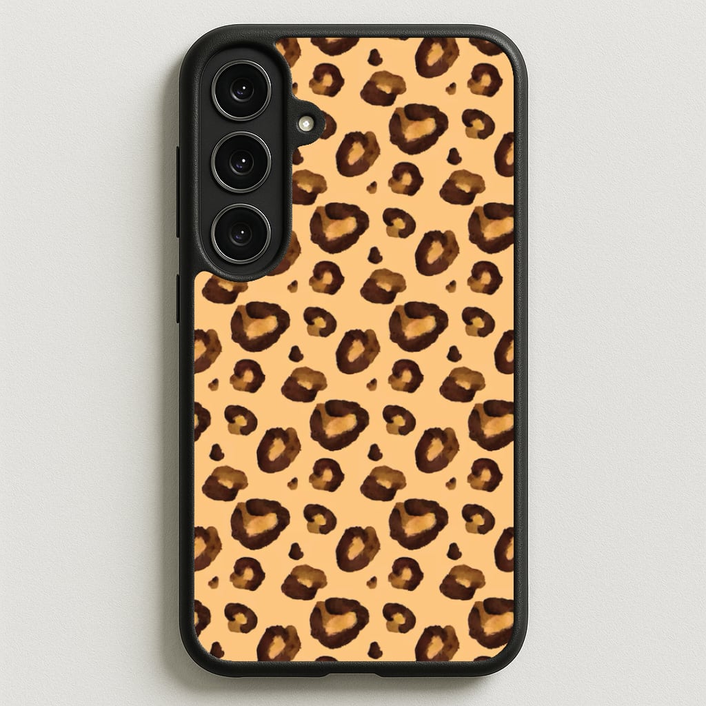 Watercolour Cheetah Print Phone Case for Galaxy S25FE