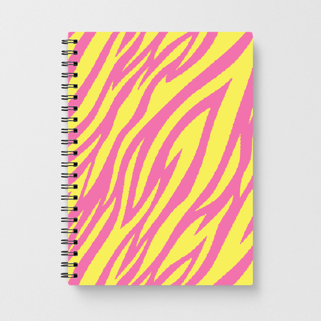 Neon Zebra Print Notebook