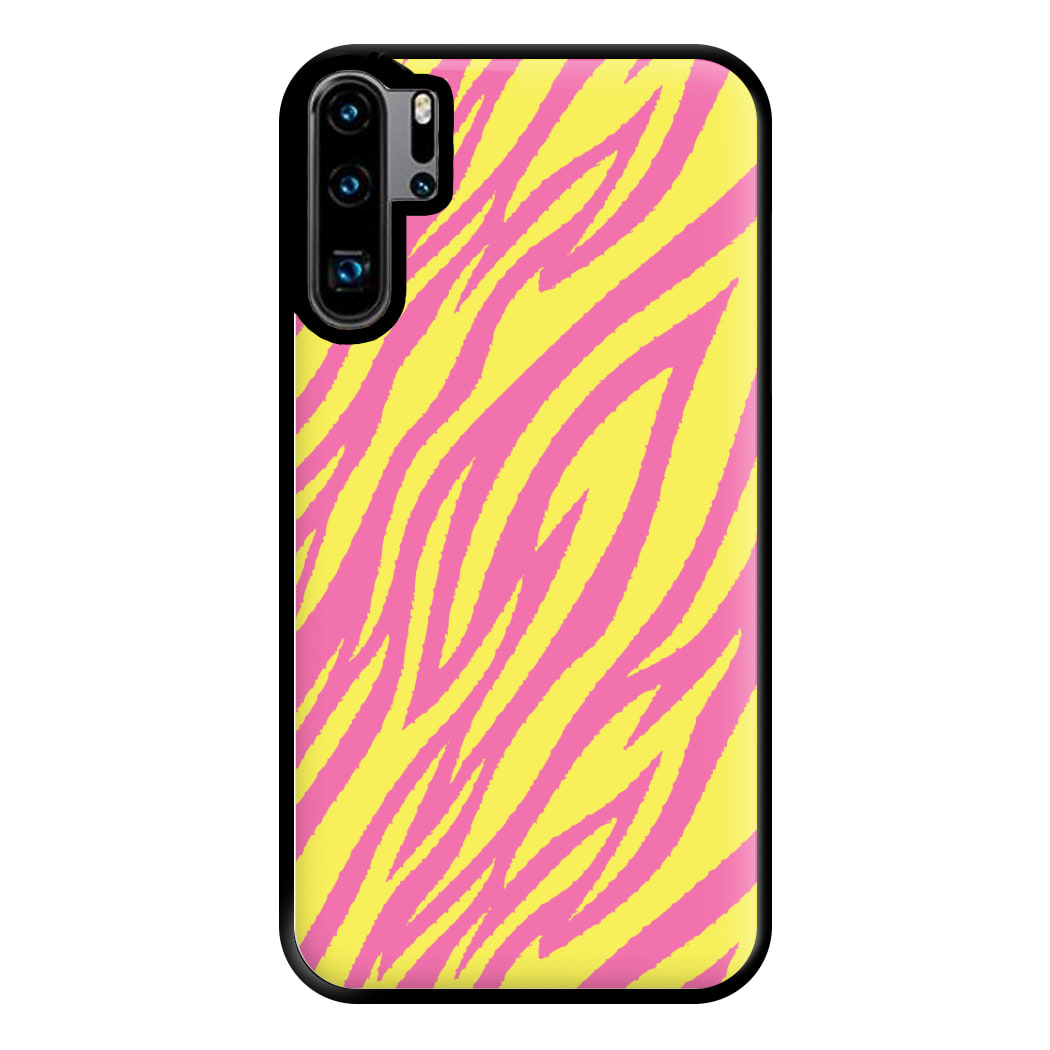 Neon Zebra Print Phone Case for Huawei P30 Pro