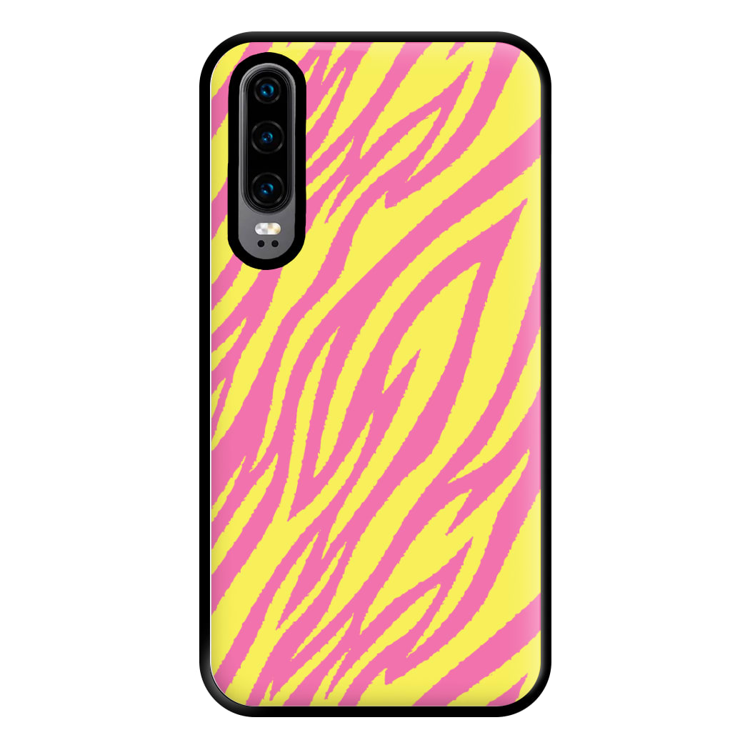 Neon Zebra Print Phone Case for Huawei P30