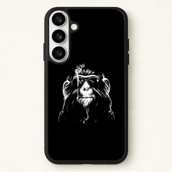 Smoking Monkey Phone Case for Galaxy S26 Plus