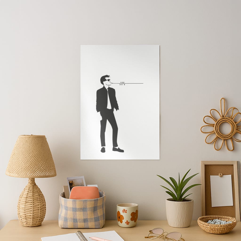 A Monkeys Silhouette Art Print