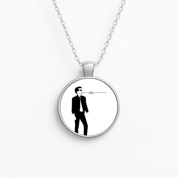 A Monkeys Silhouette Circle Necklace