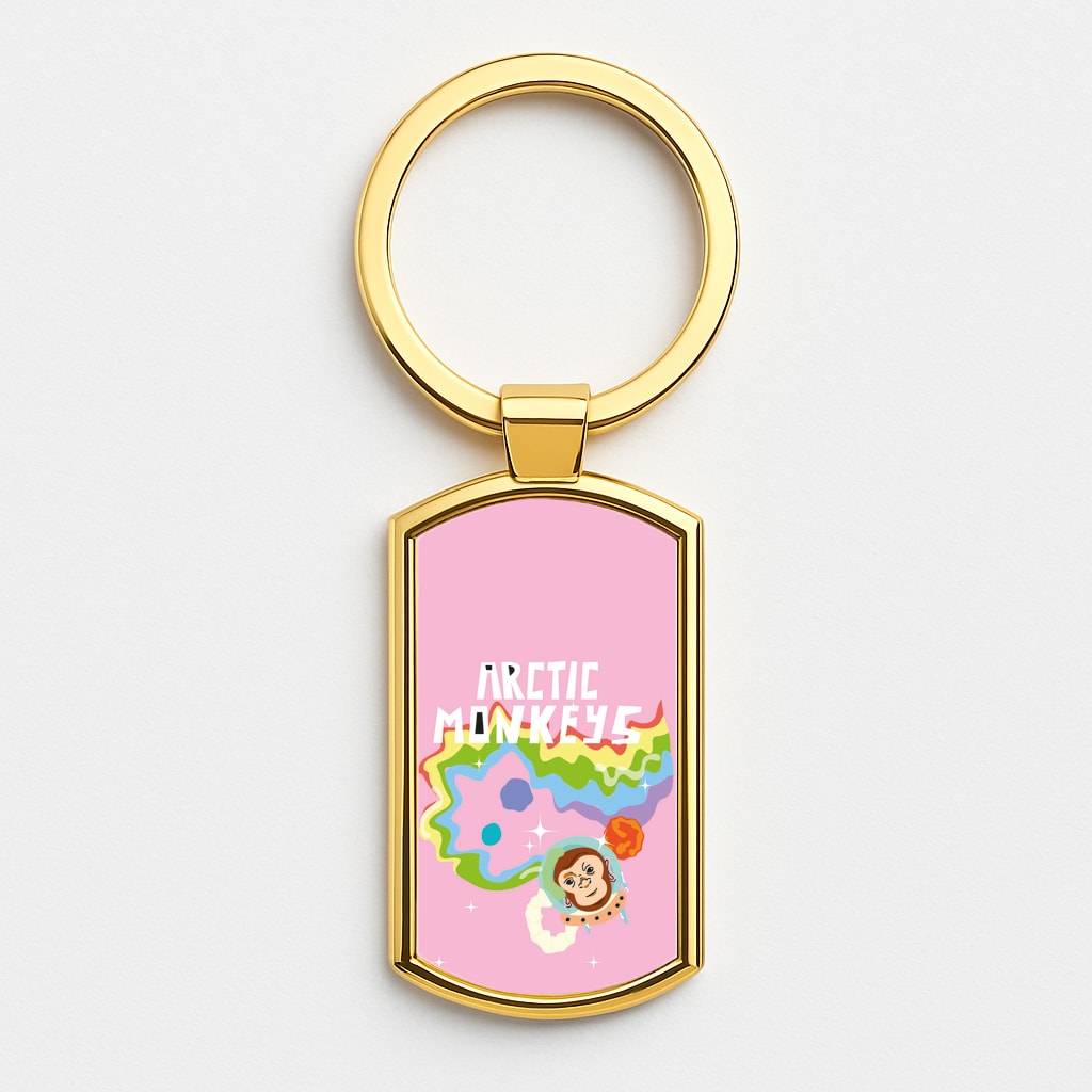 A Monkeys - Pink Gold Keyring