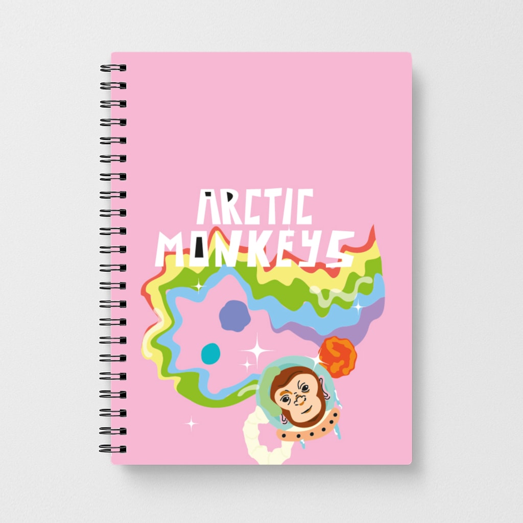 A Monkeys - Pink Notebook