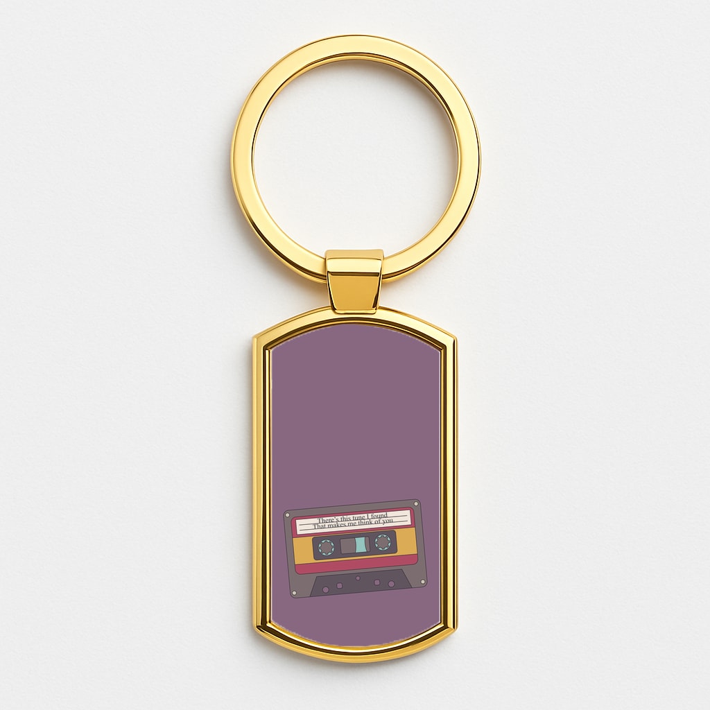 There's This Tune I Found Gold Keyring
