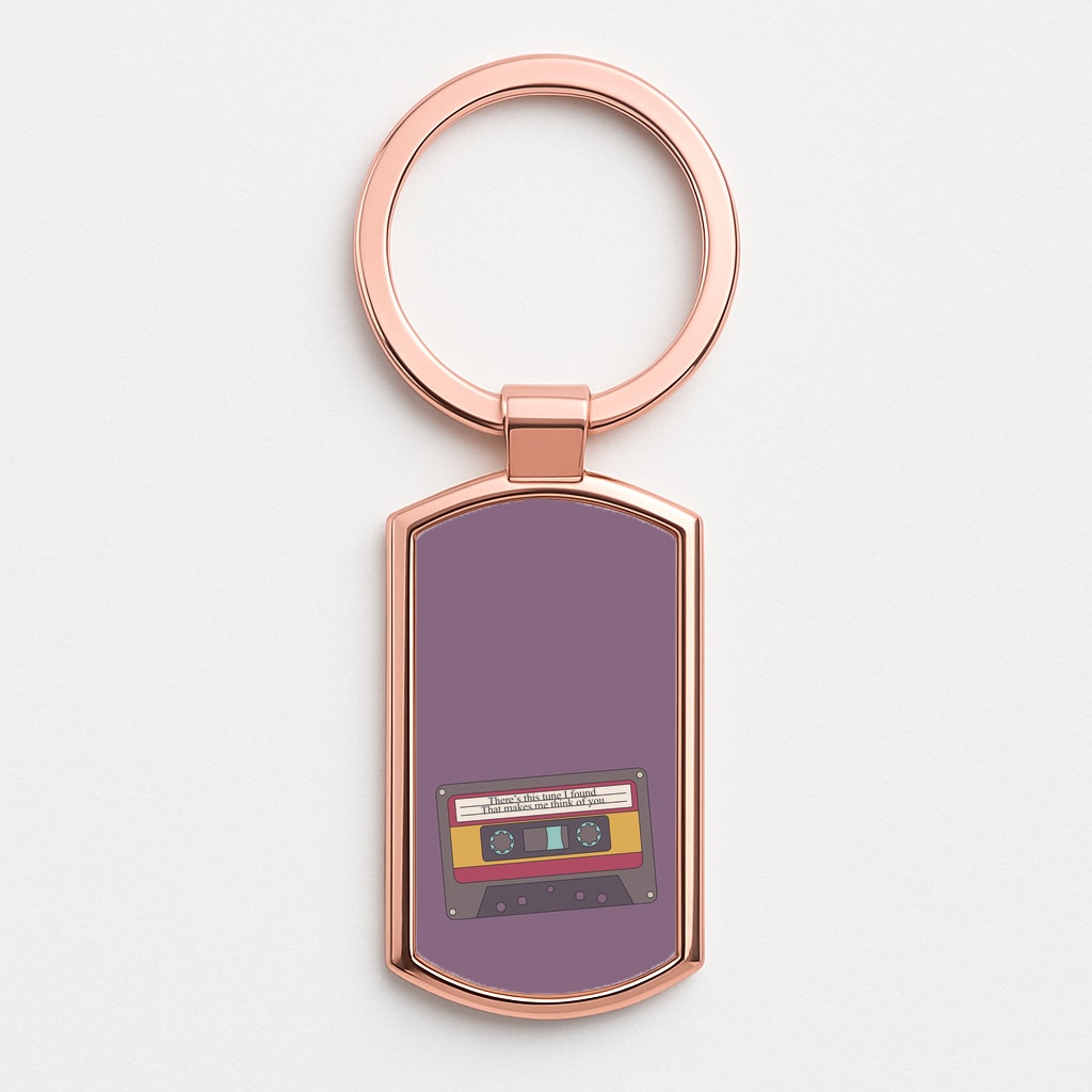 There's This Tune I Found Rose Gold Keyring