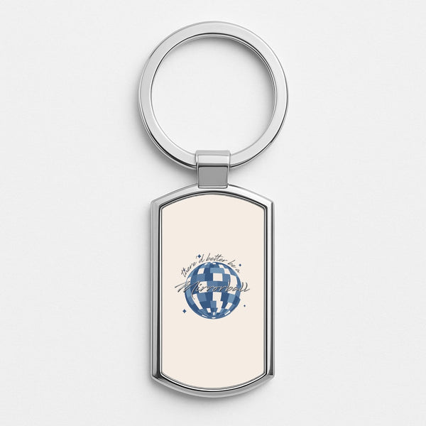 Mirrorball Silver Keyring