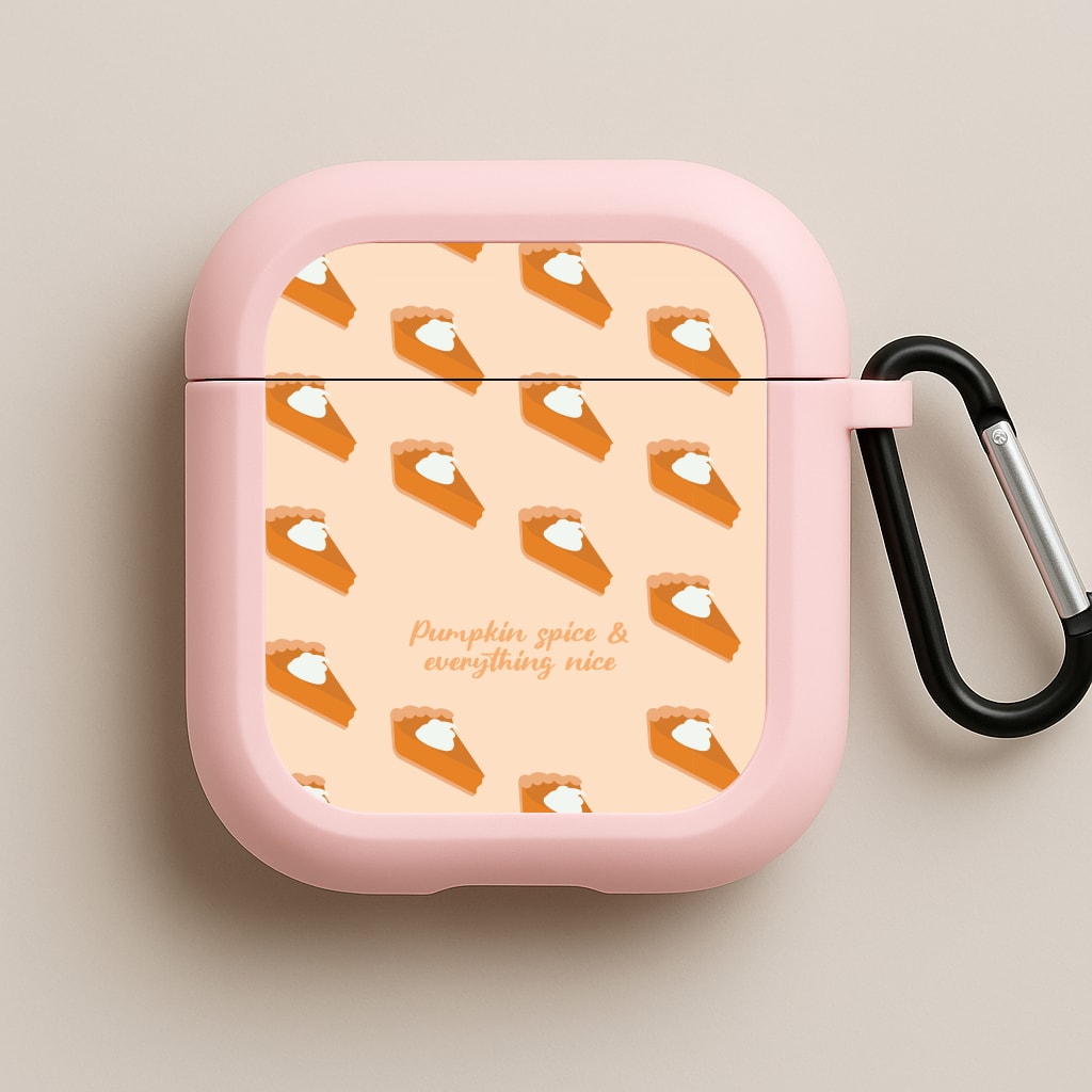Pumpkin Spice And Everything Nice - Autumn Pink AirPods Case