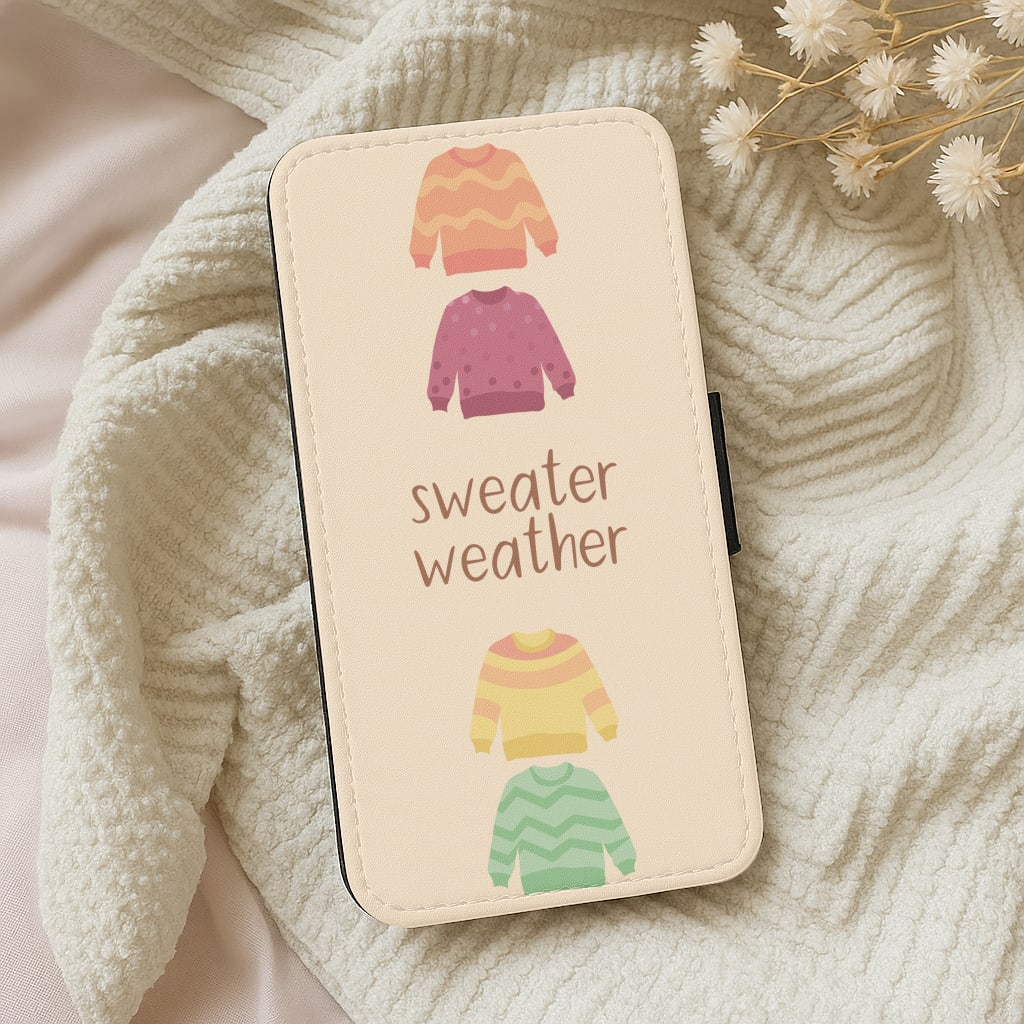 Sweater Weather - Autumn Wallet Phone Case