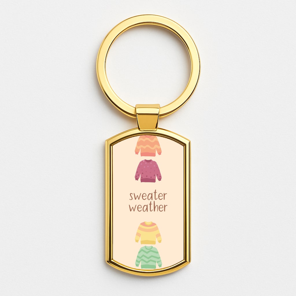 Sweater Weather - Autumn Gold Keyring