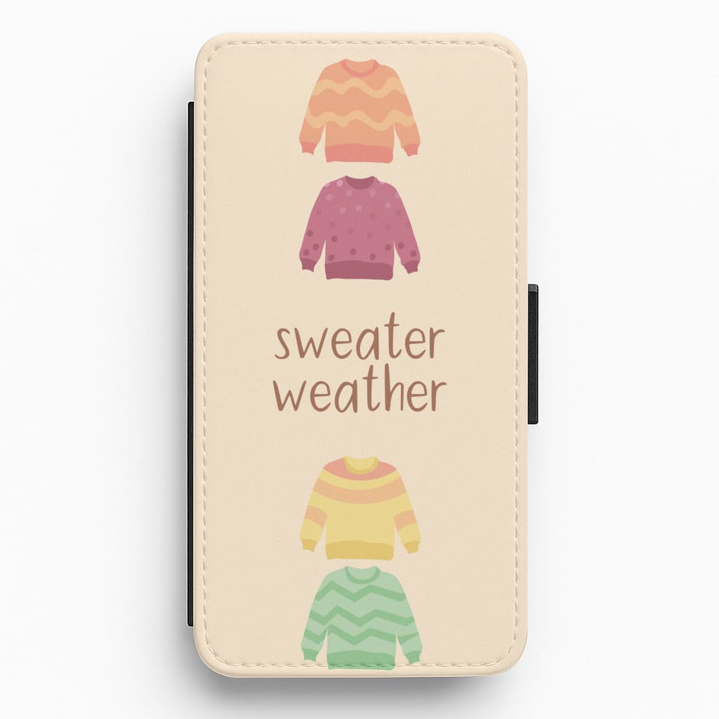 Sweater Weather - Autumn Flip / Wallet Phone Case