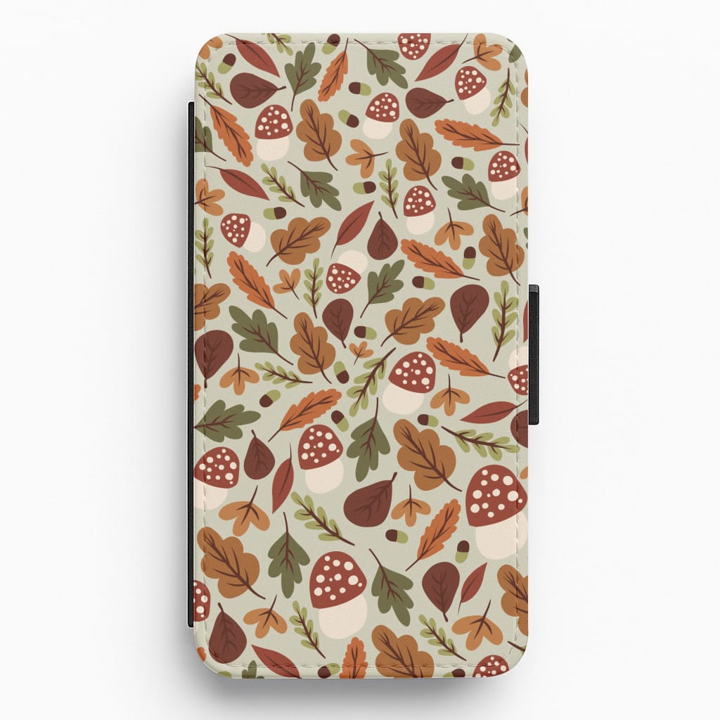 Autumn Pattern Flip / Wallet Phone Case