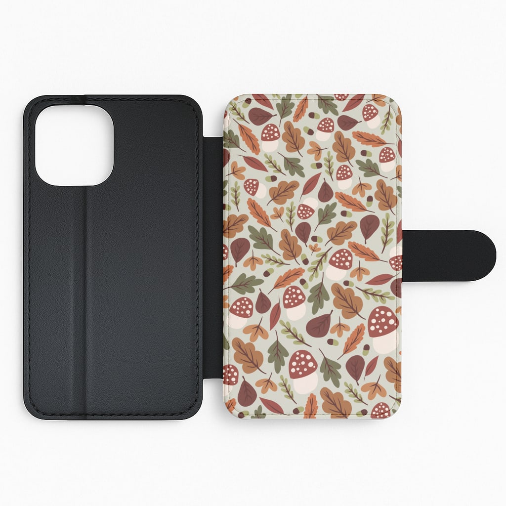 Autumn Pattern Flip / Wallet Phone Case