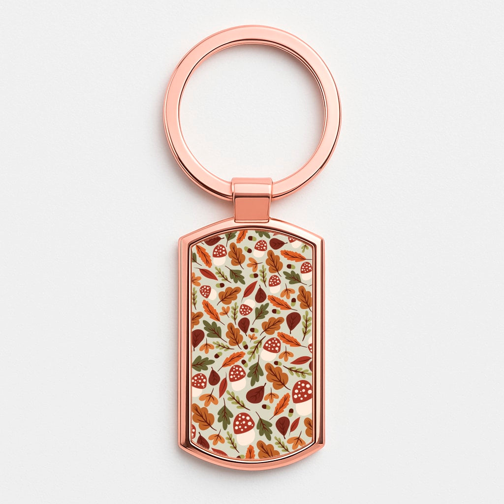 Autumn Pattern Luxury Keyring