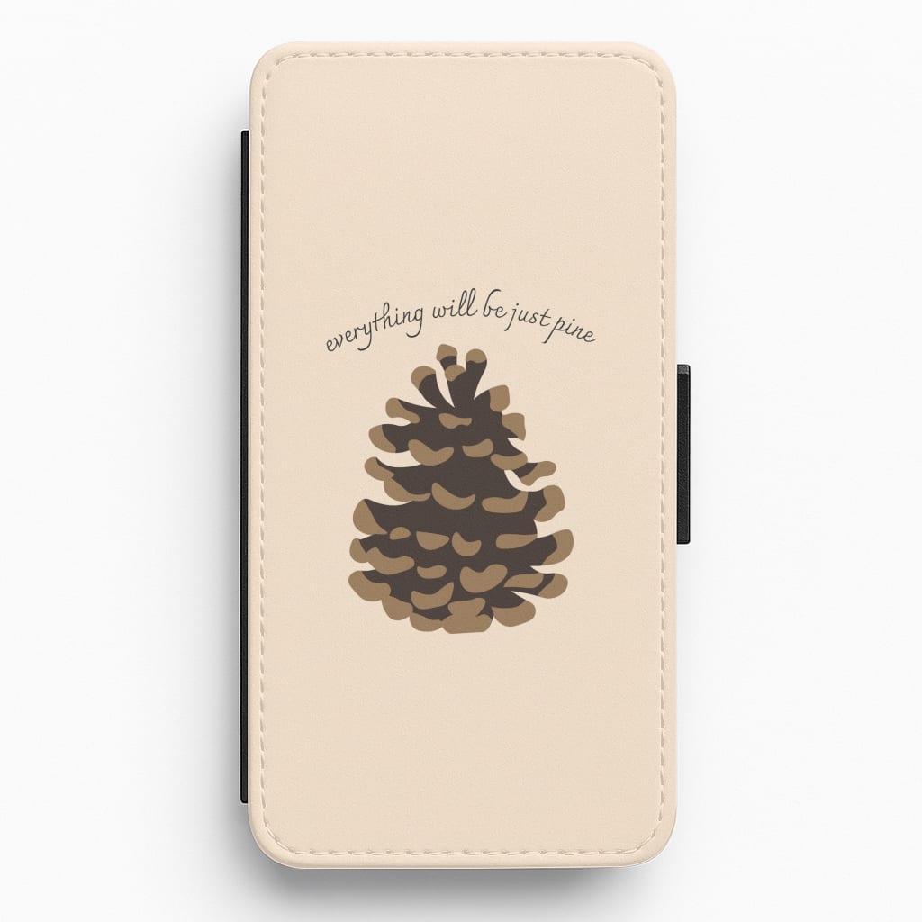Everything Will Be Just Pine - Autumn Flip / Wallet Phone Case
