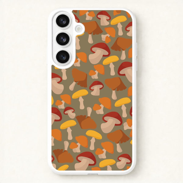 Mushroom Pattern - Autumn Phone Case for Galaxy S26 Plus