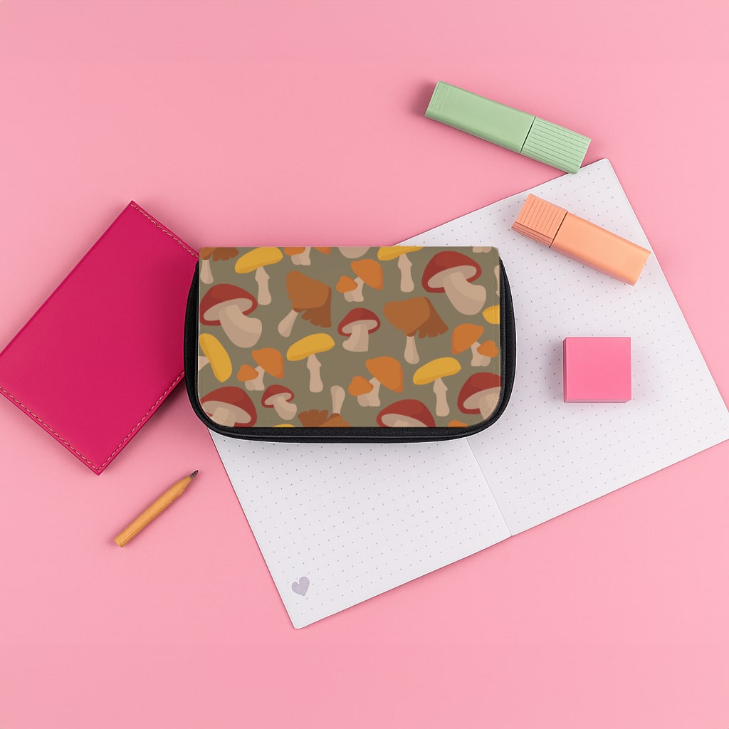 Mushroom Pattern - Autumn Pencil Case