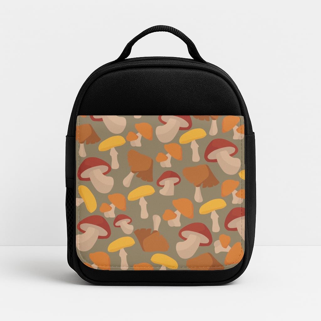 Mushroom Pattern - Autumn Insulated Lunchbox