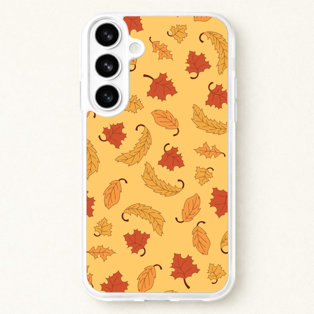 Leaves Assortment Pattern Phone Case for Galaxy S26 Plus