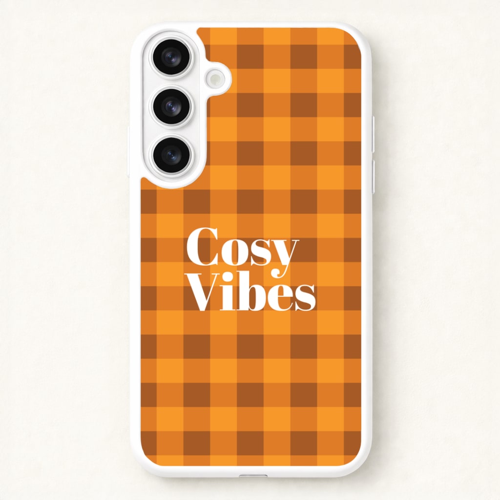 Checkered Cosy Vibes Phone Case for Galaxy S26 Plus
