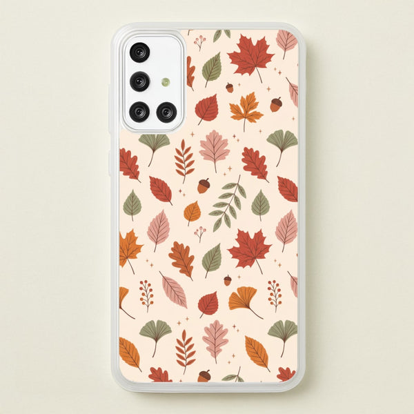 Autumn Leaf Scatter Phone Case - Galaxy A71 / Standard