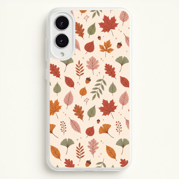 Autumn Leaf Scatter Phone Case - Galaxy S25 Edge / Standard