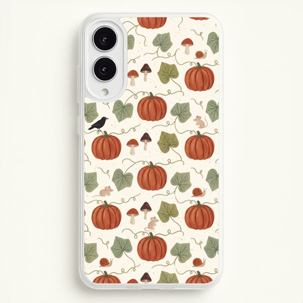 Pumpkin Vine Cottage Phone Case - Galaxy S25 Edge / Standard