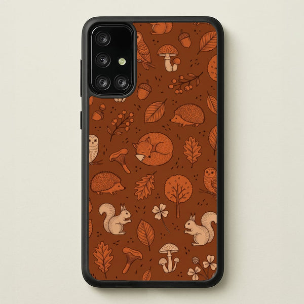 Woodland Folk Toss Phone Case - Galaxy A71 / Standard