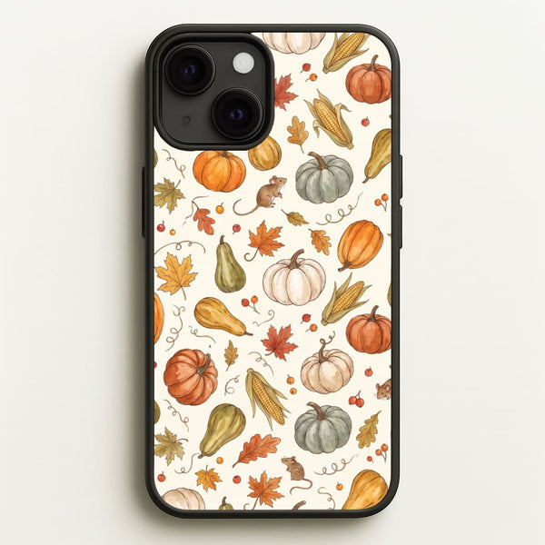 Watercolour Pumpkin Harvest Phone Case - iPhone 13 Mini / Standard