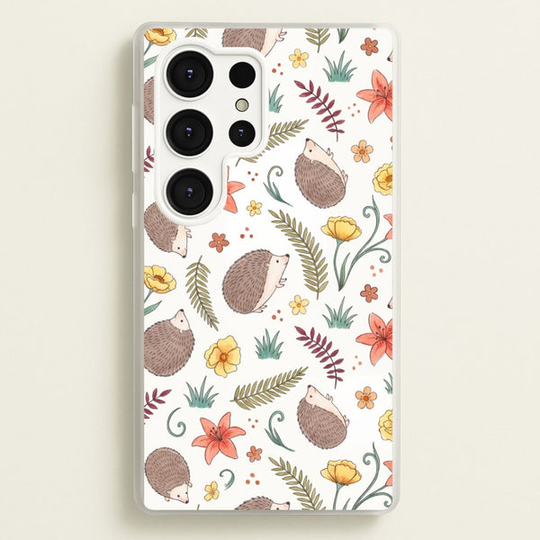 Hedgehog Meadow Phone Case - Galaxy S25 Ultra / Standard