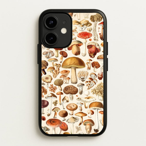 Vintage Fungi Compendium Phone Case - iPhone 12 / 12 Pro / Standard