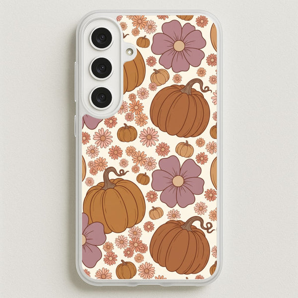 Autumn Bloom Pumpkins Phone Case - Galaxy S25FE / Standard