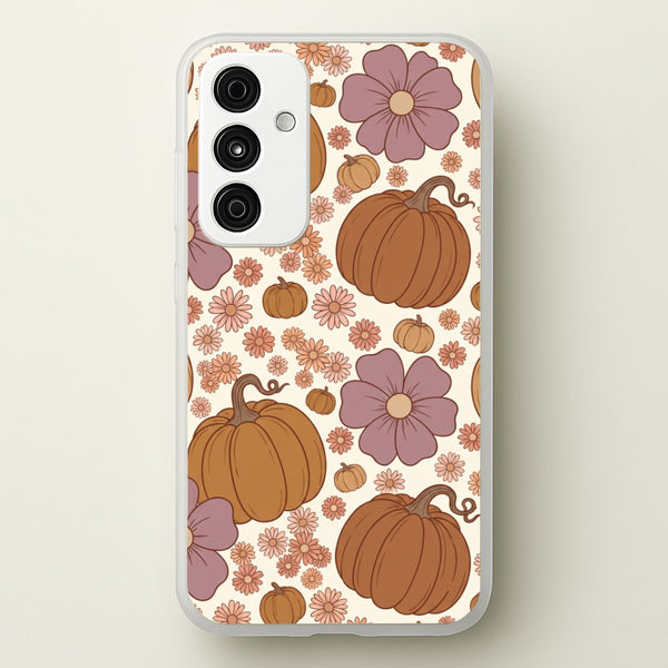Autumn Bloom Pumpkins Phone Case - Galaxy A55 / Standard