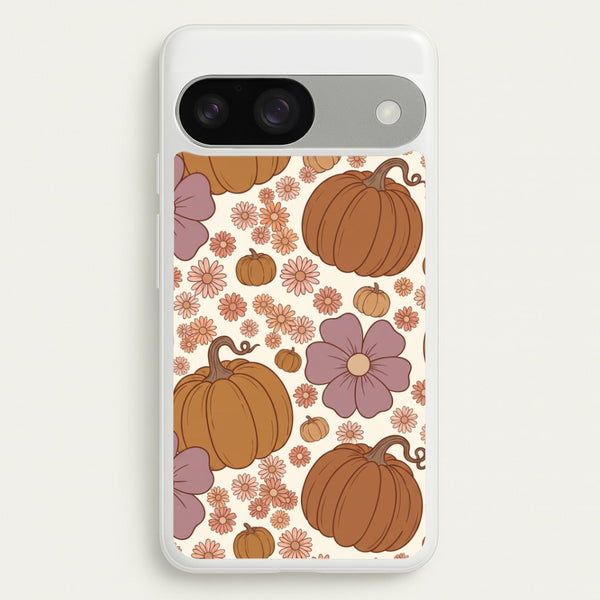 Autumn Bloom Pumpkins Phone Case - Google Pixel 9 / 9 Pro / Standard