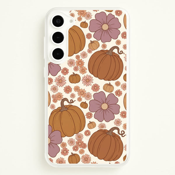 Autumn Bloom Pumpkins Phone Case - Galaxy S23 Plus / Standard