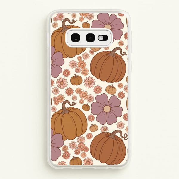 Autumn Bloom Pumpkins Phone Case - Galaxy S10e / Standard