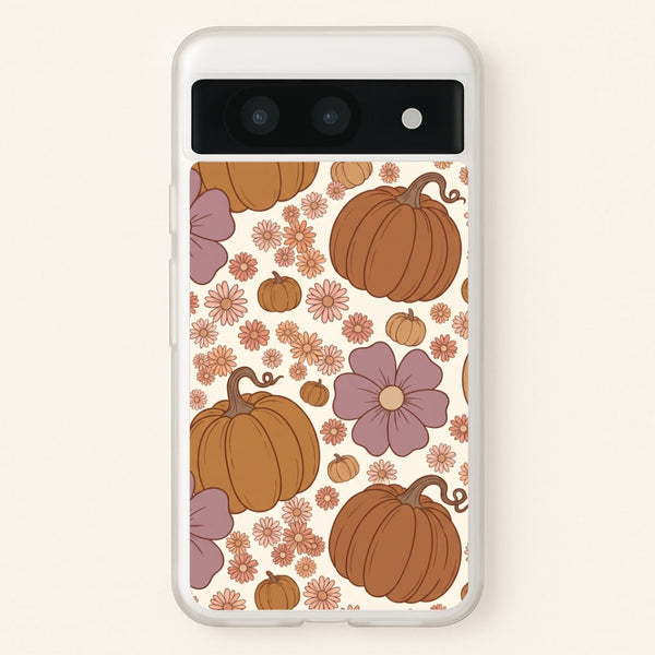 Autumn Bloom Pumpkins Phone Case - Google Pixel 8a / Standard