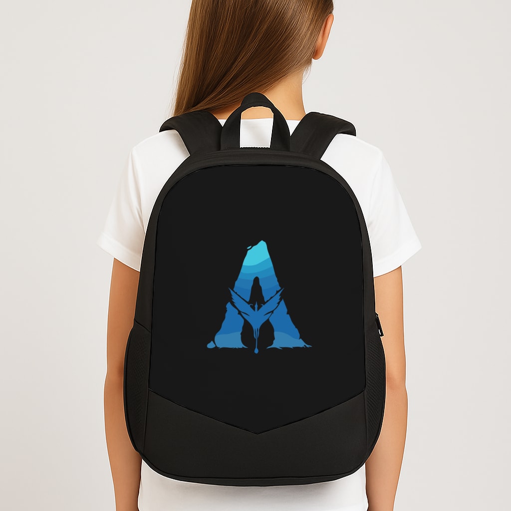 Alien World Logo School Bag