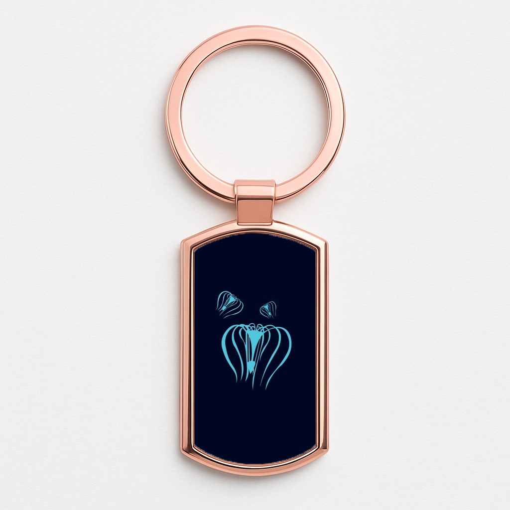 Tree Of Souls Rose Gold Keyring