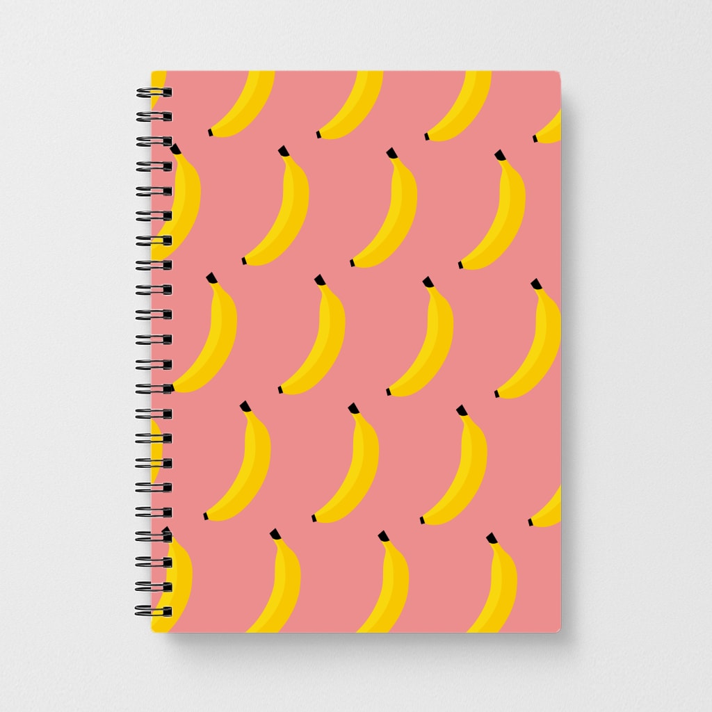 Banana Pattern Notebook - Fun Cases