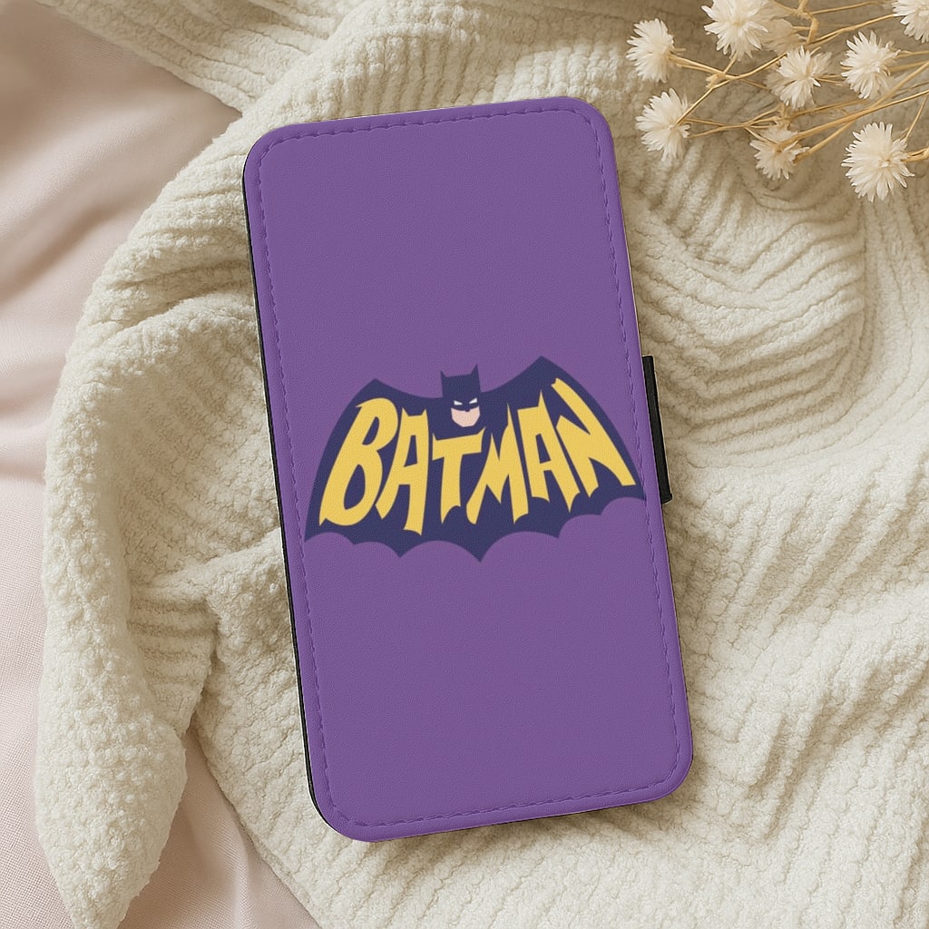 Batman Purple Logo Wallet Phone Case